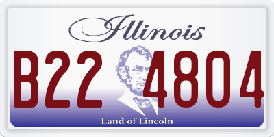 IL license plate B224804