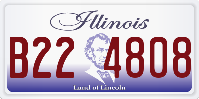 IL license plate B224808