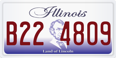 IL license plate B224809