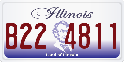 IL license plate B224811