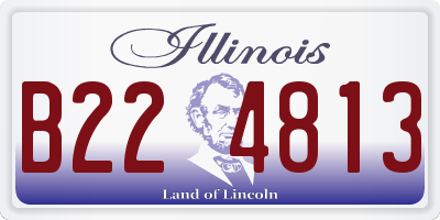IL license plate B224813