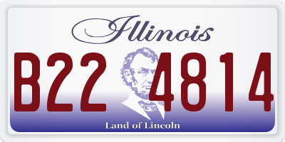 IL license plate B224814