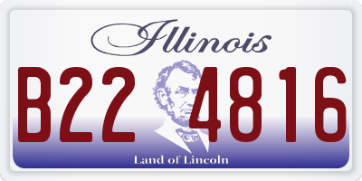 IL license plate B224816