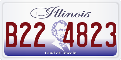 IL license plate B224823
