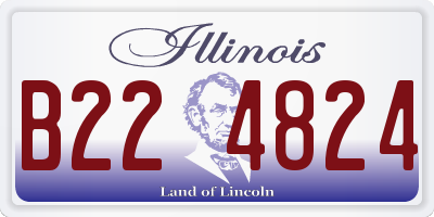 IL license plate B224824