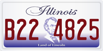 IL license plate B224825