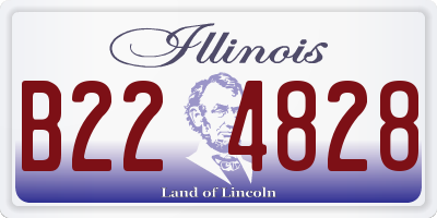 IL license plate B224828
