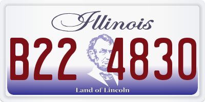 IL license plate B224830