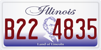 IL license plate B224835