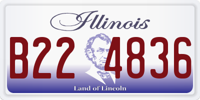 IL license plate B224836