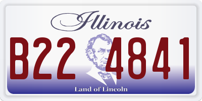 IL license plate B224841