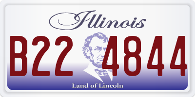IL license plate B224844