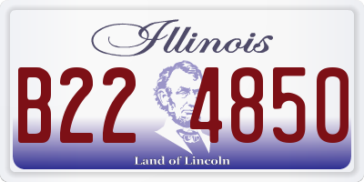 IL license plate B224850