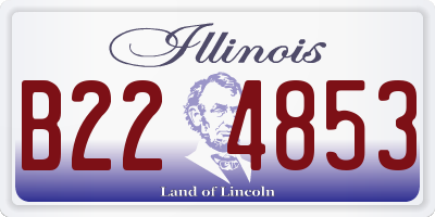 IL license plate B224853