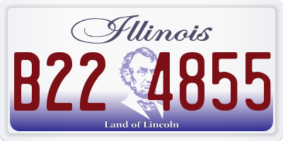 IL license plate B224855