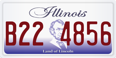 IL license plate B224856