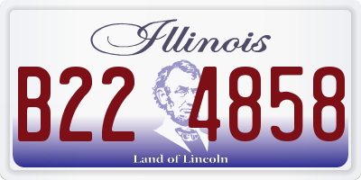 IL license plate B224858