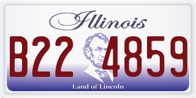 IL license plate B224859