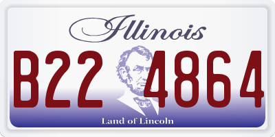 IL license plate B224864