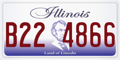 IL license plate B224866