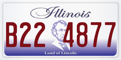 IL license plate B224877