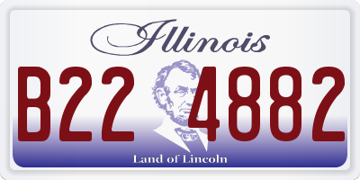 IL license plate B224882