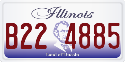 IL license plate B224885