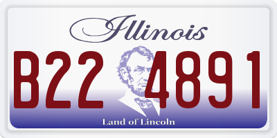 IL license plate B224891
