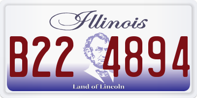 IL license plate B224894