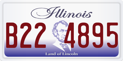 IL license plate B224895