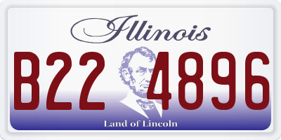 IL license plate B224896