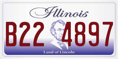 IL license plate B224897