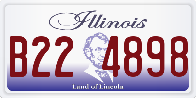 IL license plate B224898