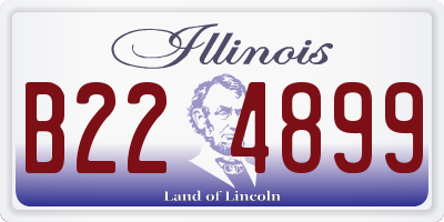 IL license plate B224899