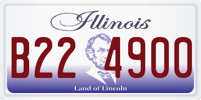 IL license plate B224900