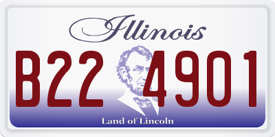 IL license plate B224901
