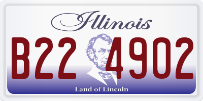 IL license plate B224902