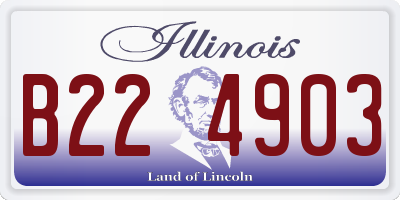 IL license plate B224903