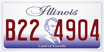 IL license plate B224904