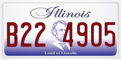 IL license plate B224905