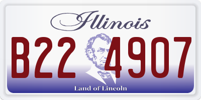 IL license plate B224907