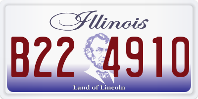IL license plate B224910