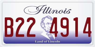 IL license plate B224914