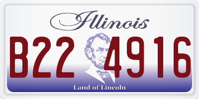 IL license plate B224916