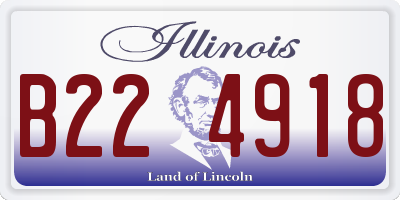 IL license plate B224918