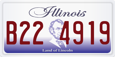 IL license plate B224919