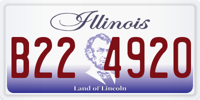 IL license plate B224920