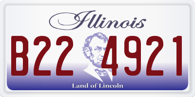 IL license plate B224921