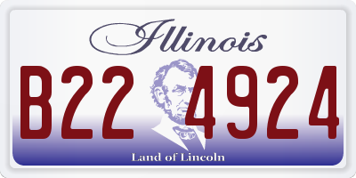 IL license plate B224924