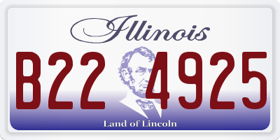 IL license plate B224925